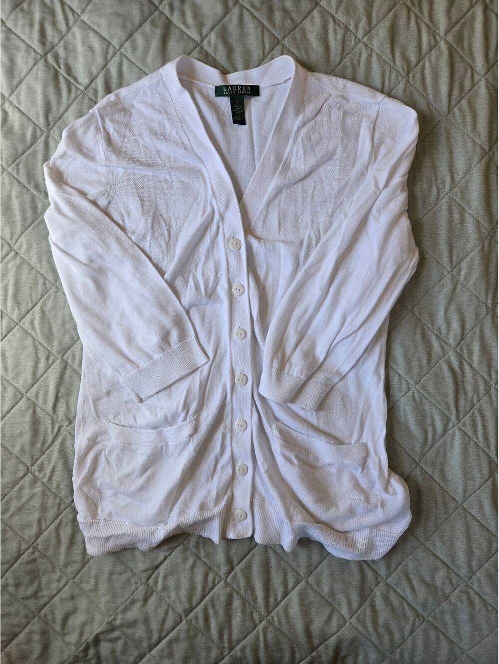 Ralph Lauren Timeless White Cardigan cotton capsule quiet luxury